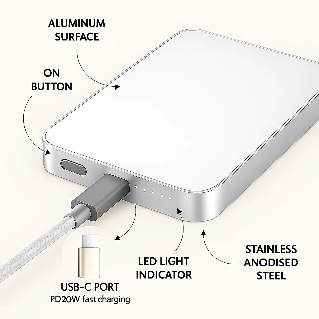 Réveillon - Power Bank Magnética