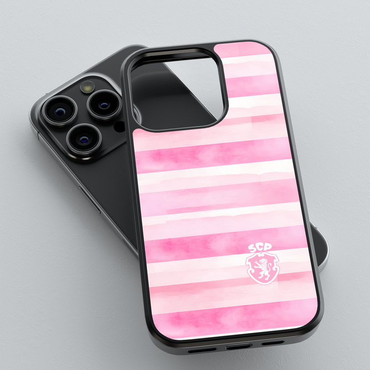 Funda oficial para iPhone del Sporting CP en color rosa — InstaCase Portugal
