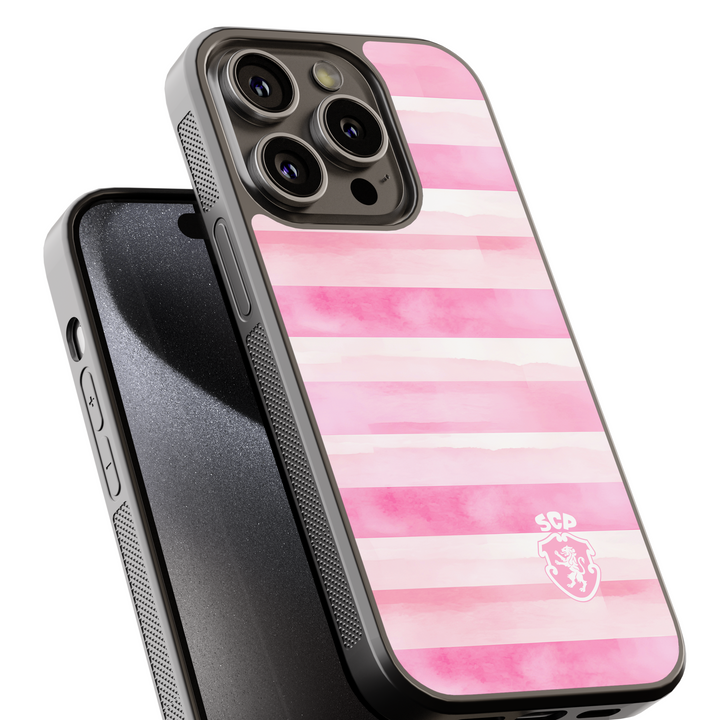 Funda oficial para iPhone del Sporting CP en color rosa — InstaCase Portugal