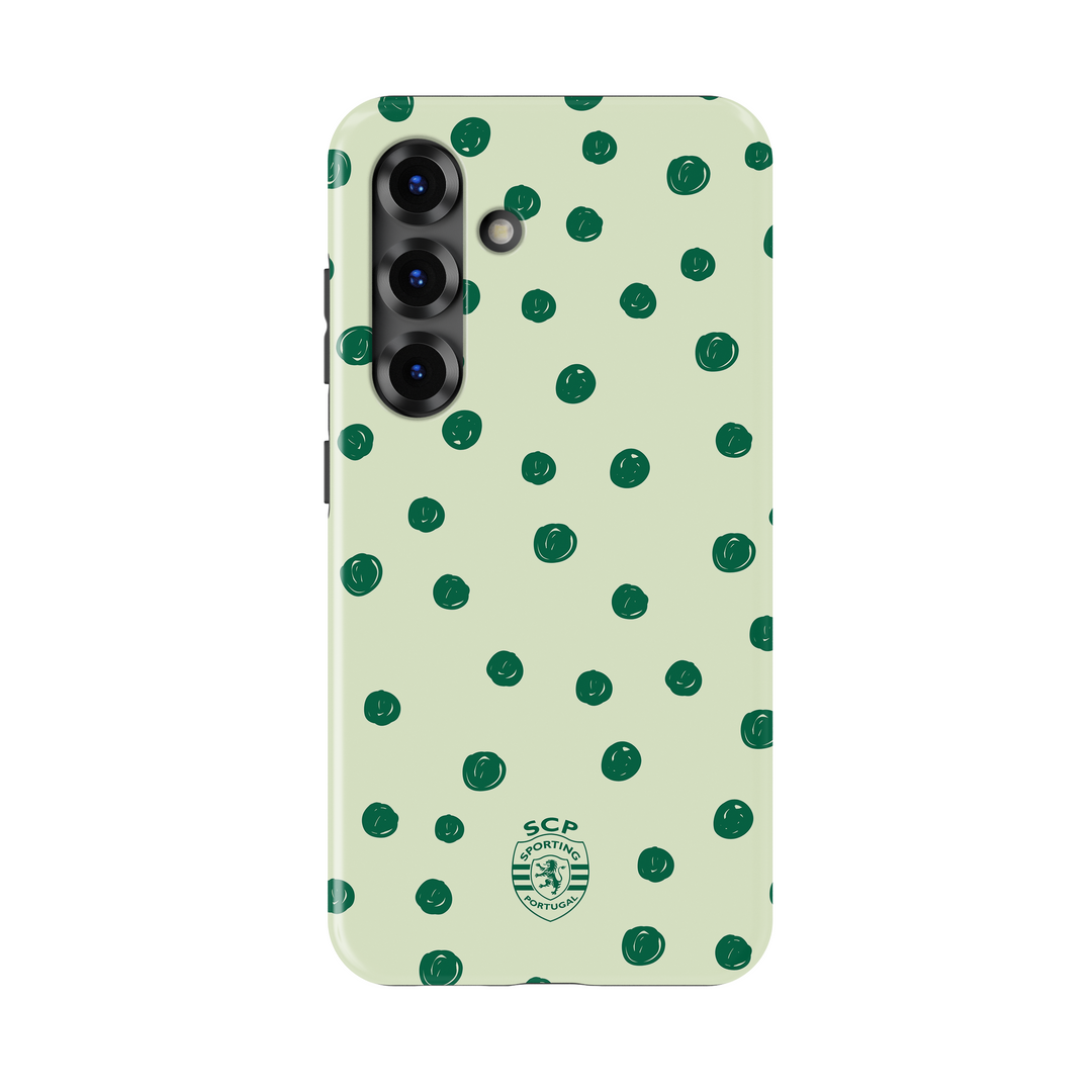 Capa Samsung Sporting - Bolinhas Verdes