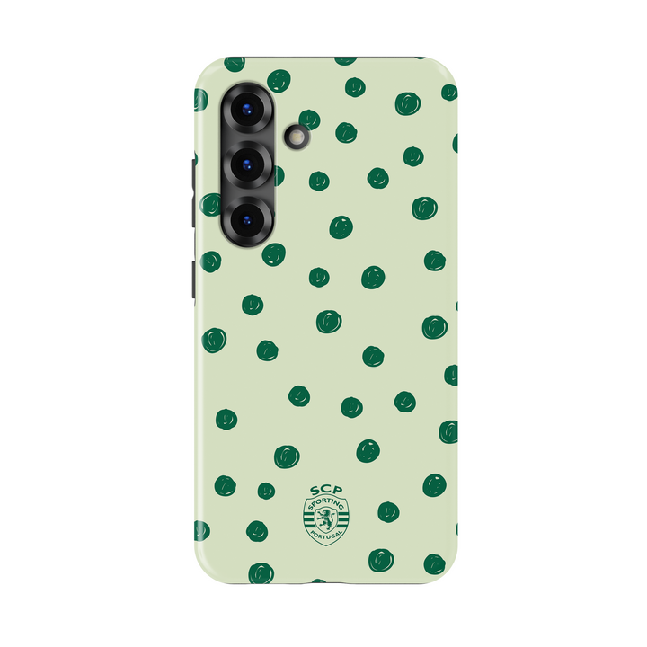 Capa Samsung Sporting - Bolinhas Verdes