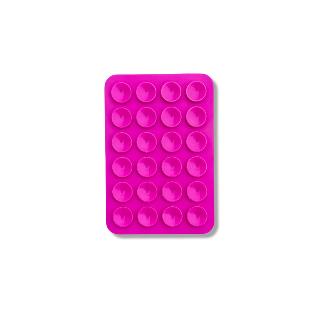 ventosa de silicona para móvil rosa choque