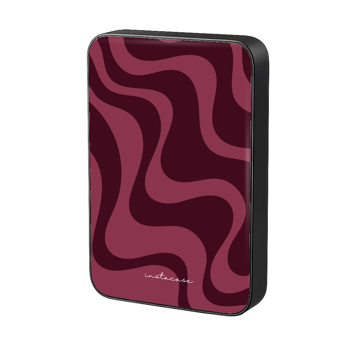 Burgundy Flow - Magnetic Power Bank
