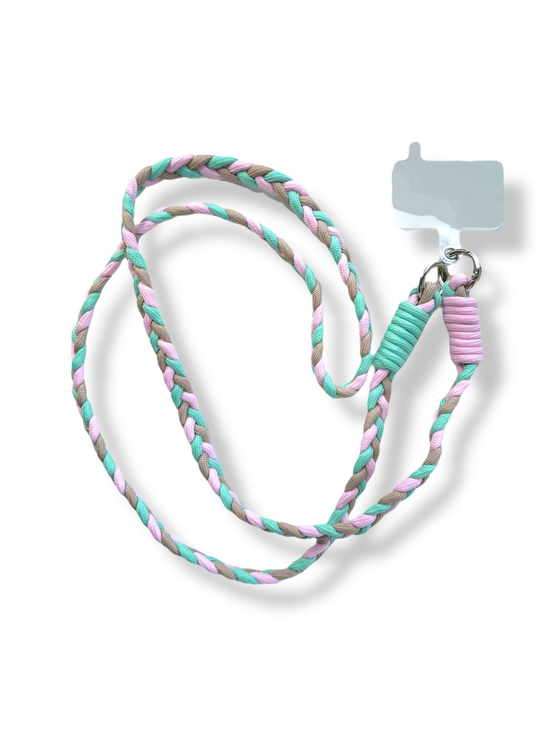 Cordón trenzado universal - Lila y verde agua