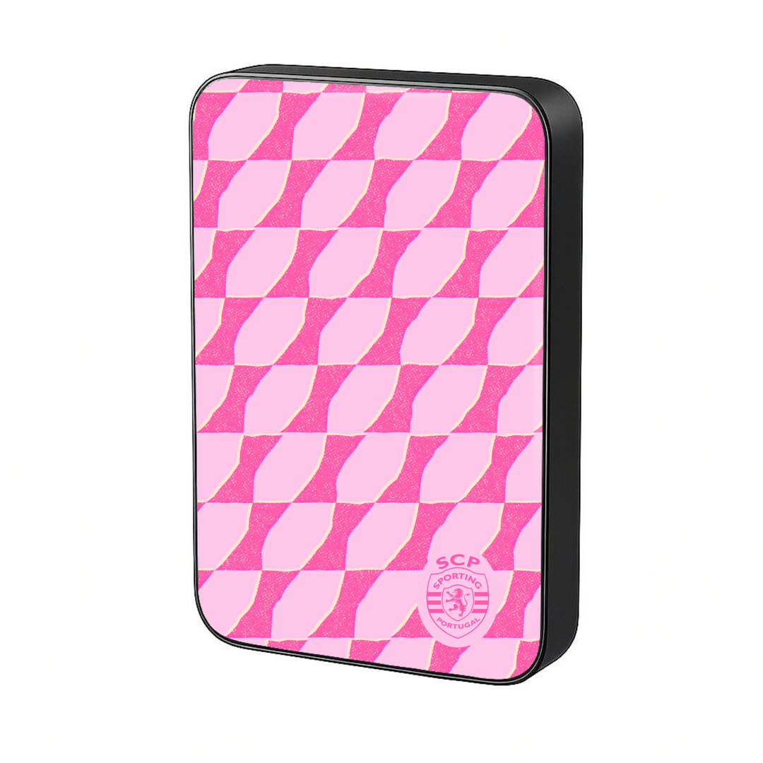 Power Bank Magnética Sporting - Onda Rosa
